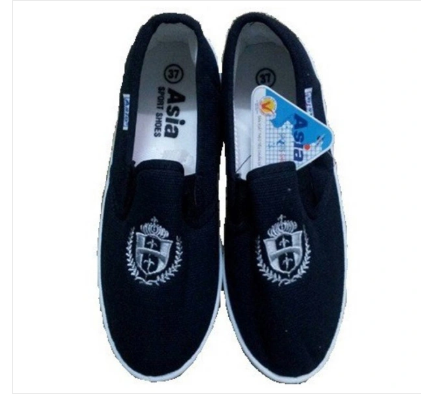 Giày Vải Bảo Hộ Asia Lười Màu Tím Than